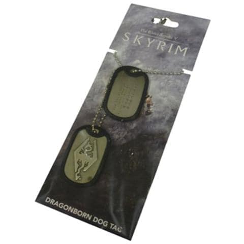 The Elder Scrolls V Skyrim Dog Tags With Ball Chain Dragonborn - Foto 1