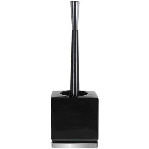 Portascopino Wc Roma 105 X 130 X H. 380 Mm Corpo Nero - Base Argento Finitura Lucida - Roma 10.17975 - Foto 1