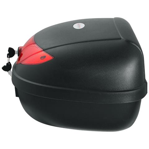 Bauletto Moto 28 Litri Scooter Touring Valigia Rigida Piastra Adattabile Nero - Foto 2