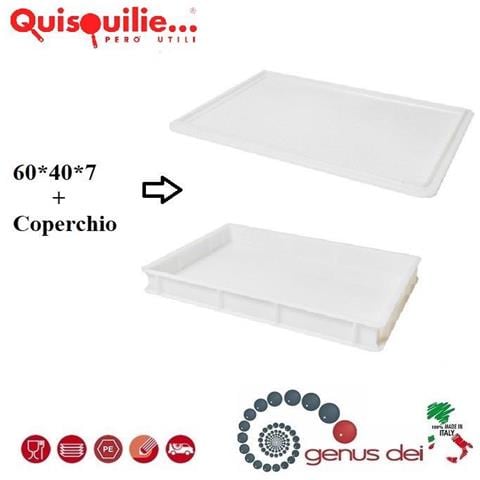 Cassetta Portaimpasto + Coperchi Modello Qualità Professionale Service 100 % Made In Italy - 60x40x7 - Foto 1