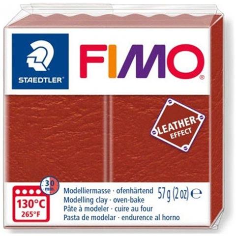 St Fimo Leather-effect 8010-749 - Pasta Da Modellare Che Si Indurisce In Forno, Per Oggetti Creativi In Similpelle, Effetto Pelle E Tatto, Colore: Ruggine - Foto 8