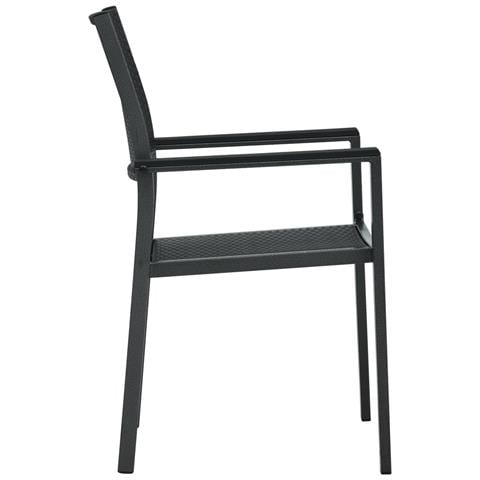 Sedie Da Giardino 2 Pz Nere In Plastica Stile Rattan - Foto 2