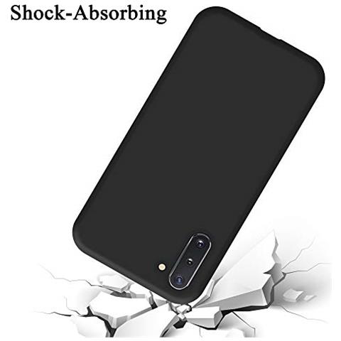 Custodia Compatibile Con Samsung Galaxy Note 10 In Liquid Nero - Coperchio Protettivo In Silicone Tpu Flessibile - Foto 2