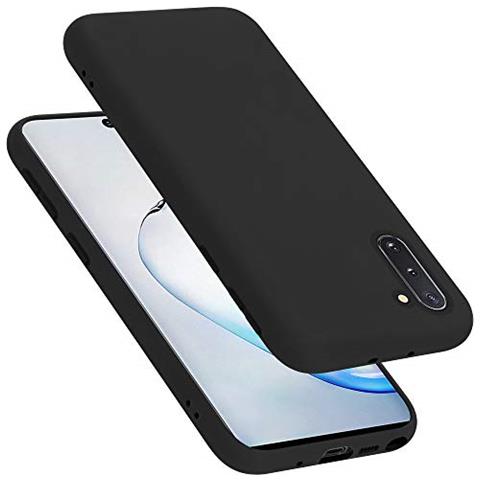 Custodia Compatibile Con Samsung Galaxy Note 10 In Liquid Nero - Coperchio Protettivo In Silicone Tpu Flessibile - Foto 1