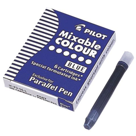 Set of 6 Cartridges for Parallel Pen, Blu - Foto 1