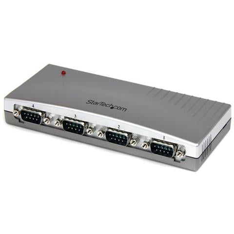 Hub Adattatore USB a seriale DB9 RS232 a 4 porte con Bus Alimentato - Foto 1