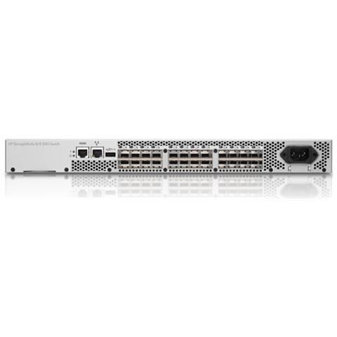 Interruttore canale fibra HP StorageWorks 8 Gbps - 8 Fiber Channel Ports - 8 x Slot espansione - Gestibile - Rack-Montabile - Foto 2