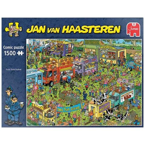 Puzzle Jan Van Haasteren Food Truck Festival 1500 Pz. - Foto 1