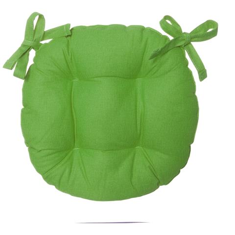 KASANOVA - Cuscino Sedia Tondo 40 Cm Basik Verde Verde - ePRICE