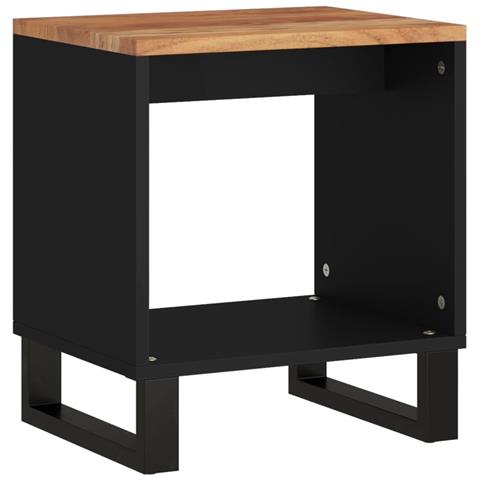 Tavolino Da Soggiorno 40x31x46 Cm Massello Acacia E Multistrato - Foto 1