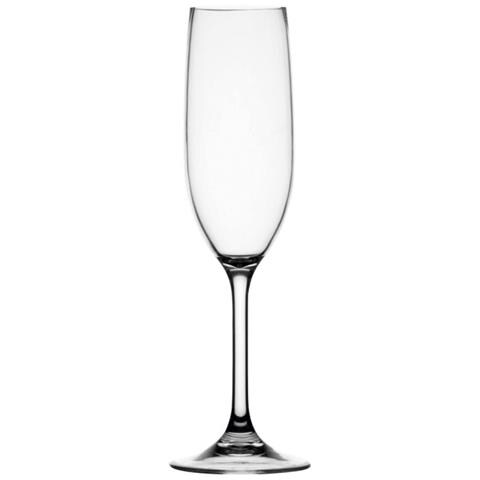 Bicchieri Realizzati In Tritan, Materiale Plastico Infrangibile Ad Alta Trasparenza E Brillantezza Dotati Un Anello Antiscivolo Alla Base Che Ne Impedisce Lo Scivolamento Sul Tavolo. Capacità Ml 236 - Foto 1