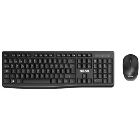 NXKMWE012 tastiera Mouse incluso Ufficio RF Wireless Spagnolo Nero - Foto 1