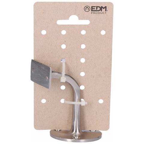 Staffa Per Corrimano Nichel Mat 3 Viti Argentato Acciaio - Foto 2