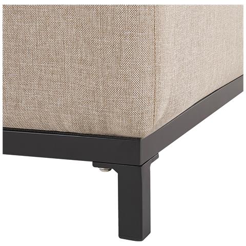 Ottomana Da Giardino Beige E Nero Rovigo - Foto 6