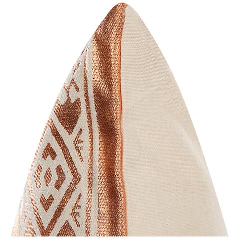 Cuscino Decorativo Oujda Cotone 50 X 50 Cm Geometrico Rame - Foto 7