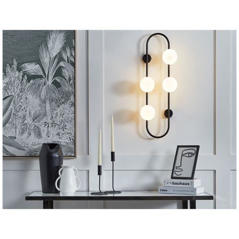Lampada Da Parete 4 Luci Nero Yango - Foto 1