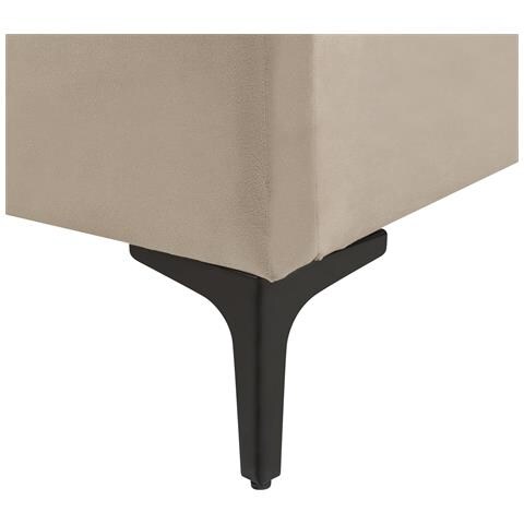 Letto Velluto Suzette 160 X 200 Cm Beige - Foto 8