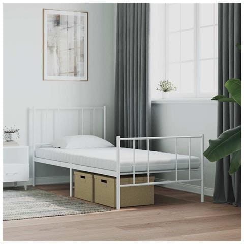 Materasso In Schiuma Bianco 100x210 Cm 7 Zone Durezza 20 Ild - Foto 9