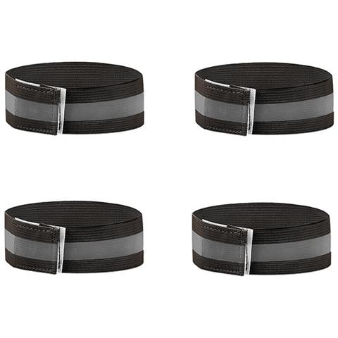 Braccialetti Riflettenti - Visibilità Migliorata Per La Sicurezza Notturna (confezione Da 4) Black - Foto 1