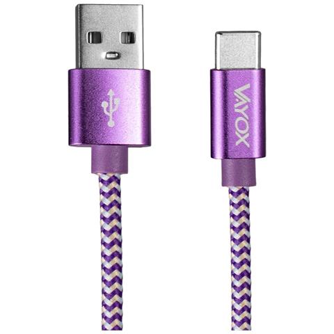 Cavo Usb - Usb-c Viola 1,5 M Va0146 Vayox - Foto 3