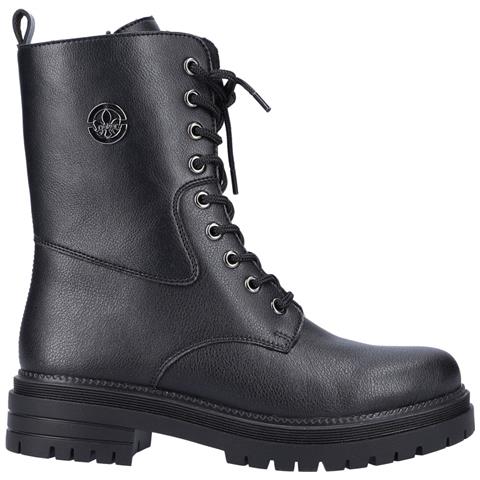 Black Casual Closed Ladies Mid Height Boots Stivaletti Pelle Scarpe Donna Nero Eu 36, Y3115-00 - Foto 3