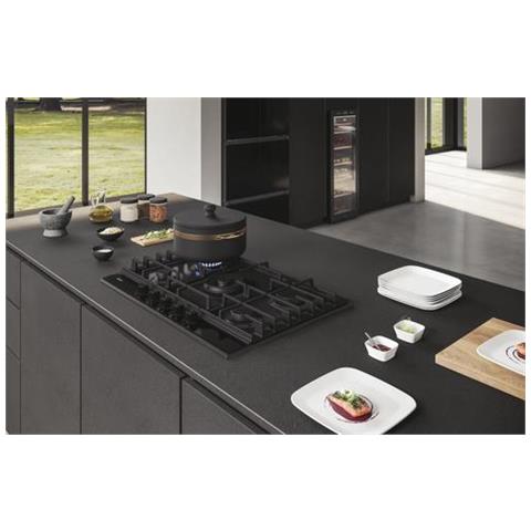 Piano cottura HAHG7W5HEB a Gas 5 Zone Cottura da 75 cm Colore Nero - Foto 3