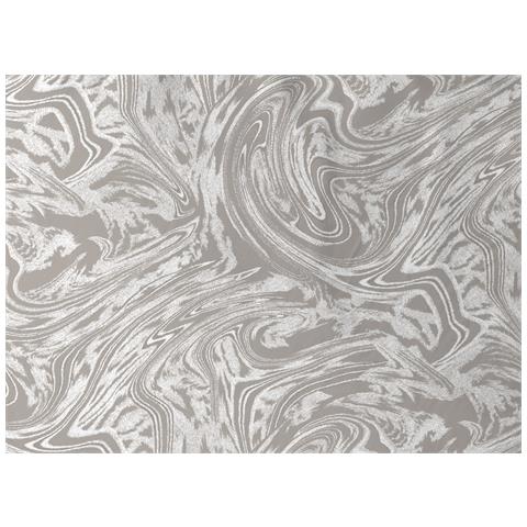 Completo Lenzuola Letto In 100% Cotone Made Italy Disegno Splash Francese Beige - Foto 2