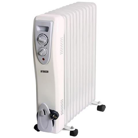 Oh11 Stufetta Elettrica Interno Bianco 2500 W Riscaldatore Ambiente Elettrico A Olio - Foto 1