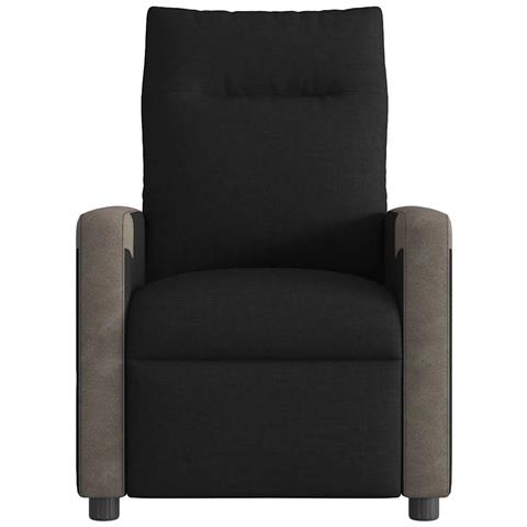 Poltrona Reclinabile In Tessuto Nero - Foto 3