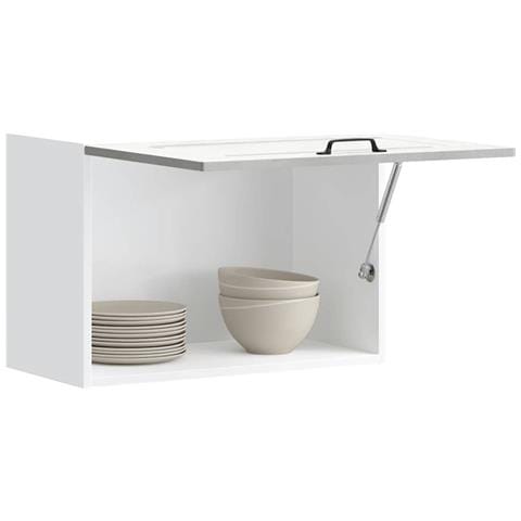 Pensile Da Cucina Kalmar Grigio Cemento In Legno Multistrato - Foto 1