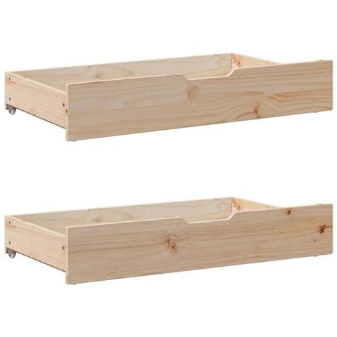 Letto senza Materasso 135x190 cm in Legno Massello di Pino - Foto 10