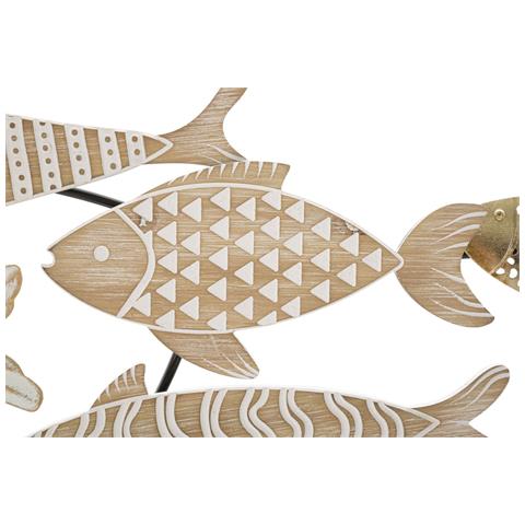 Decorazione In Metallo 3d Pesce 4 - Multicolore - Metallo - 118x5,7x46,4 Cm - Foto 2