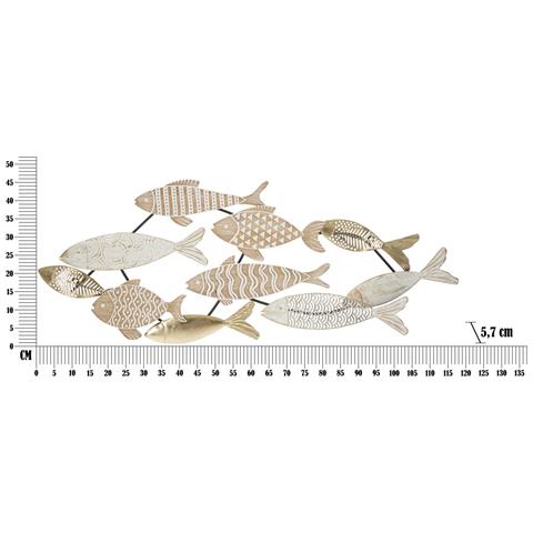 Decorazione In Metallo 3d Pesce 4 - Multicolore - Metallo - 118x5,7x46,4 Cm - Foto 6