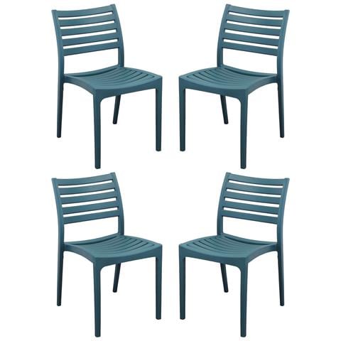 Zule - Set 4 Sedie Polipropilene Impilabile - Foto 1