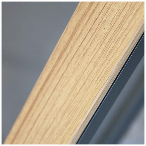 Impacto - Poltrona Impilabile In Alluminio Bianco O Antracite Con Braccioli Effetto Legno - Foto 8