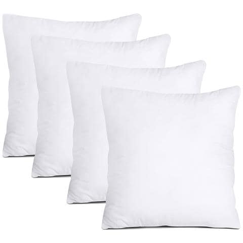 Set 4 Imbottiture Cuscini Divano 50 Cm, Anima Anallergica, Cuscino Morbido Per Arredo, Cuscino Interno Made In Italy (4 Imbottiture, 50x50 Cm) - Foto 1