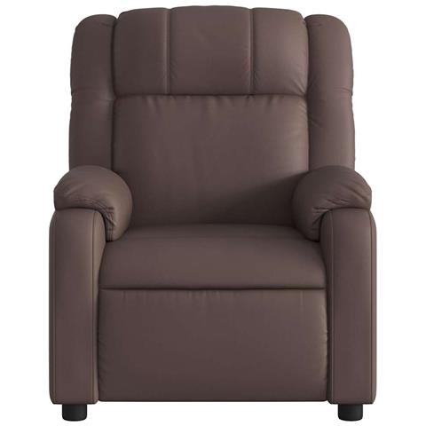 Poltrona Massaggiante Elettrica Marrone in Similpelle - Foto 9