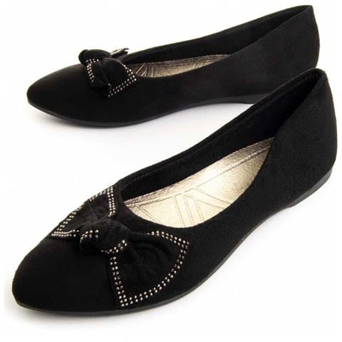 Ballerina Balleri Nero Nero Tessuto - Foto 1