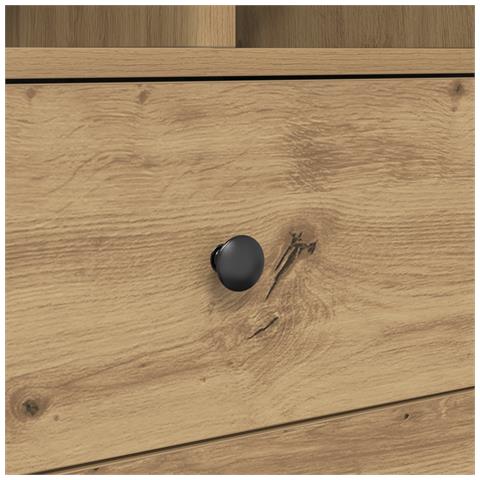 Scrivania con Magazzino Quercia Artigianale Legno Ingegnerizzato - Foto 9