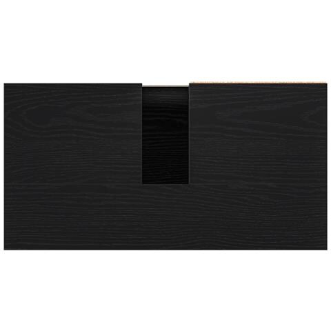Mobile bagno vitaXL Nero Rovere 65x33x60 cm Legno ingegnerizzato - Foto 9