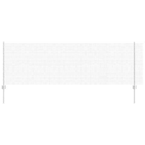 Recinzione in filo saldato con 11 pali U argentati 0.8x25 m in acciaio - Foto 1