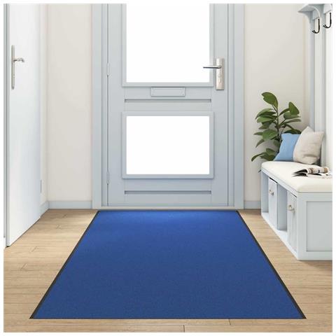 Tappetino Blu e Nero 120 x 400 cm Poliammide e PVC - Foto 2