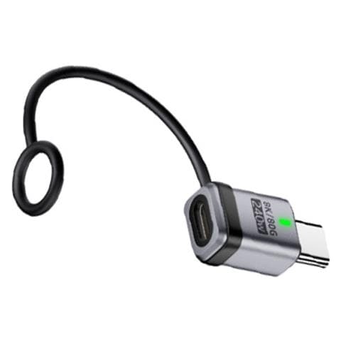 Adattatore Dritto Da Femmina Type-c A Maschio Type-c 240w 120gbps - Confezione Da 2 Silver - Foto 2