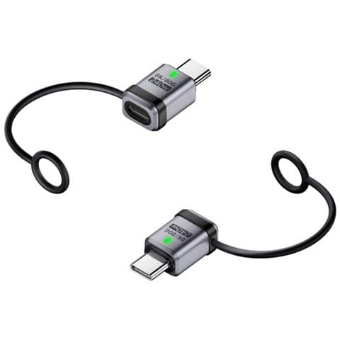 Adattatore Dritto Da Femmina Type-c A Maschio Type-c 240w 120gbps - Confezione Da 2 Silver - Foto 1