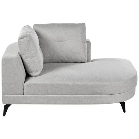 Chaise Longue Marum Lino Sintetico Grigio - Foto 2