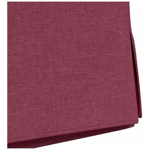 Sedie da pranzo 2 pcs Rosso vino 57 x 67 x 98 cm Tessuto - Foto 9