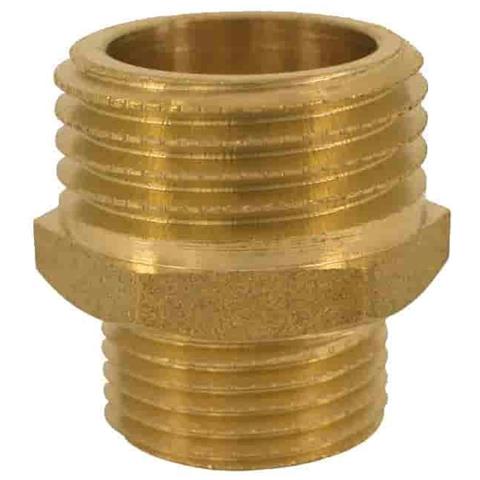Raccordo A Nipplo Ridotto In Ottone 3/4 X 1 - Foto 1