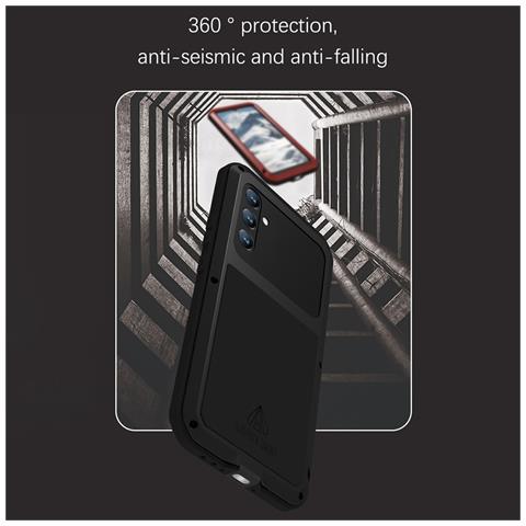 Pellicola Protettiva per Galaxy A34 5G - Silicone+Metallo, Nero, Antiurto - Foto 4