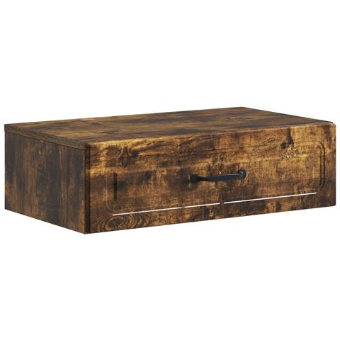 Tavolino da Parete Laterale Rovere Fumo 59 x 34,5 x 17 cm - Foto 1