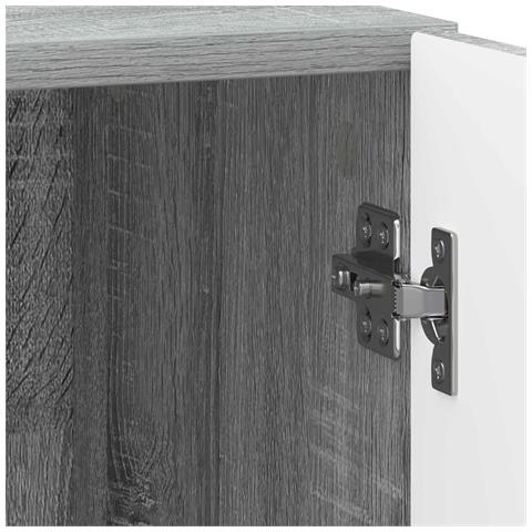 Armadio da Notte 2 pcs Grigio Sonoma 43 x 34,5 x 47 cm - Foto 9